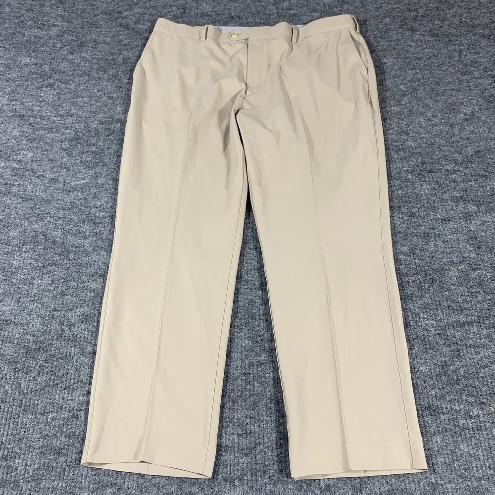 Peter Millar Pants Mens 40x30 Khaki Beige Crown‎ Sport Performance Golf Trousers